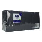 Napkin 33 cm x 33 cm 3-ply 1/4 fold black product photo