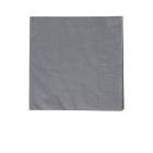 Serviette 33 cm x 33 cm 3-lagig 1/4 Falz granite grey Produktbild