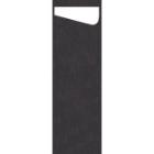 Pochette Sacchetto Bio Dunisoft Slim 7 cm x 23 cm Black + napkin 2-ply white product photo
