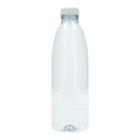 rPET Flasche 1000ml mit Deckel weiss Produktbild