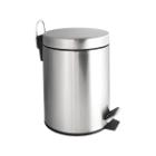 Wastebin Ø 22 cm x 36 cm 12l silver with pedal product photo