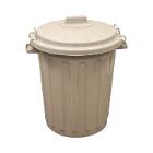 Abfallbeh&auml;lter &Oslash; 43 cm x 57 cm 46L grau mit Verschlussb&uuml;gel Produktbild