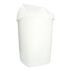 Abfallbeh&auml;lter 36 cm x 36 cm x 65 cm 50l weiss mit Schwingdeckel Produktbild