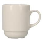 Tasse Porzellan &Oslash; 8 cm x 9 cm 275 ml weiss stapelbar Produktbild