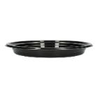 Mehrweg Men&uuml;teller &Oslash; 220 mm x 36 mm ungeteilt schwarz Produktbild