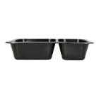 Mehrweg-Men&uuml;schale 227 mm x 178 mm x 50 mm 2-geteilt 450+720ml schwarz Produktbild