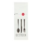 Pochette 10 cm x 26 cm white knife+fork+spoon FSC Mix 70% product photo