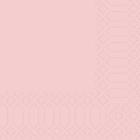 Serviette 24 cm x 24 cm 3-lagig 1/4 Falz mellow rose Produktbild