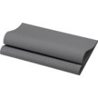 Serviette Bio Dunisoft 40 cm x 40 cm 1-lagig 1/4-Falz Granite Grey Produktbild