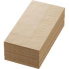 Napkin 40 cm x 40 cm 3-ply 1/8 fold Natural brown product photo
