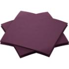 Serviette Bio Dunisoft 20 cm x 20 cm 1-lagig 1/4 Falz Plum Produktbild