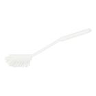 Sp&uuml;lb&uuml;rste mit langem Griff 270 mm x 65 mm x 50 mm oval weiss medium Borsten Produktbild