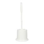 WC-Garnitur Topfform PP 375 mm mit Rundb&uuml;rste weiss Produktbild