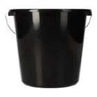 Eimer Ø 21 cm x 24 cm 5L schwarz mit Metallbügel Produktbild