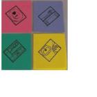 Feuchtwischtuch B&uuml;ro 35 cm x 40 cm blau Produktbild