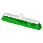 Large broom 46 cm x 9 cm x 12.5 cm green soft bristles product photo