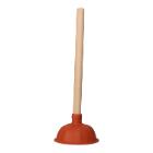 Sanitary suction cup 36 cm x &Oslash; 14 cm red with wooden handle product photo
