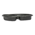 Schale 238 mm x 203 mm x 38 mm 36 oz 2-geteilt schwarz (S) Produktbild