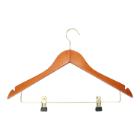 Coathanger wood with metal bar cherry product photo