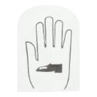 Fleece Shoeshine Glove non-woven 15 cm x 21 cm white product photo