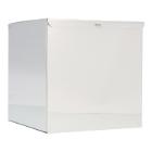 Facial tissue dispenser stainless steel 13 cm x 13 cm x 13 cm silver product photo