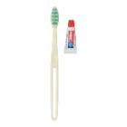 Zahnpflegeset 4U - Zahnb&uuml;rste und Colgate Zahnpasta in Papier-Beutel Produktbild