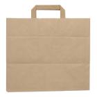 Kraftpapier-Tragetaschen 32 cm x 22 cm  x 28 cm braun 80g VERIVE Produktbild