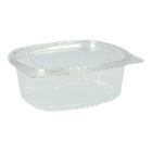 Salatbox rPET 180 mm x 155 mm x 65mm 1000ml transparent mit anh. Deckel VERIVE Produktbild