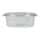 Salatbox rPET 225 mm x 198 mm x 83mm 2000ml transparent mit anh. Deckel VERIVE Produktbild