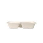 Zellulose-Schale 227 mm x 178 mm x 45 mm 3-geteilt natur 576+270+191ml VERIVE Produktbild