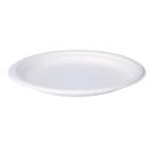 Bagasse-Teller &Oslash; 23 cm x 2 cm ungeteilt weiss VERIVE Produktbild