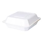 Bagasse-Men&uuml;box 236 mm x 229 mm x 85 mm ungeteilt 1100 ml weiss VERIVE Produktbild