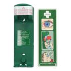 Wall mount 27 cm x 9 cm x 7 cm green for eye shower product photo