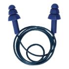 Earplugs Vinyl blue detectable with cord product photo