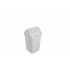 Waste bin 22 cm x 22 cm x 38 cm 9l white with Swing lid product photo