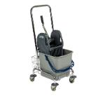 Cleaning trolley - single wheelie bin 50 cm x 40 cm x 96 cm 27l gray product photo