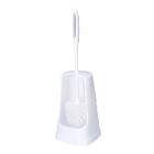 WC-Garnitur St&auml;nderform PP 365 mm x 80 mm x 80 mm mit Rundb&uuml;rste weiss Produktbild