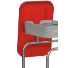 PP lid 42.5cm x 29.2cm with retaining hooks colourful sorted for waste collector product photo