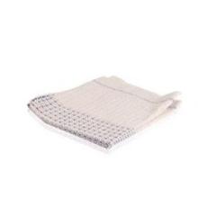 Gulvklud vaffelvævet med forstærkning 50x50 cm ubleget med blå midte product photo