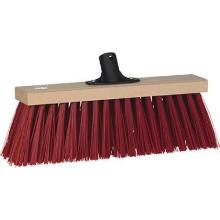 Gadekost træ røde børster 40x10xH19 cm medium med gevind product photo