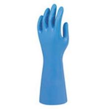 Handske nitril G25B Alpha Tec str. 8.5 velouriseret 37-501 0.42mm Bl&aring; product photo