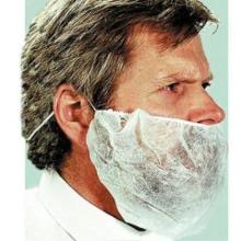 Skægbind med elastik hvid str L product photo