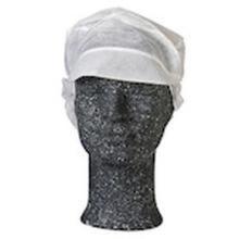 Hygiejnehat Snood cap med skygge og hårpose hvid str. M product photo