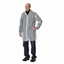 Engangskittel non-woven str XXL hvid m/trykknap product photo