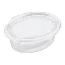 Salatbakke med hængslet låg oval klar 1000 ml Clearshow rpet product photo