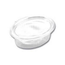 Salatbakke med hængslet låg oval klar 500 ml Clearshow rpet product photo