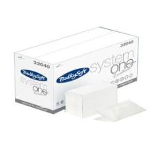 Serviet BulkySoft 16x21.5 cm foldet 2-lag Interfold ONE system Hvid product photo