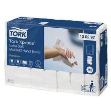 Håndklædeark Tork Xpress prem H2 ekstra soft multifold 2 l hvid 21.2x34x8.5 cm product photo
