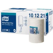 Håndklæderulle Tork Plus M1 hvid 2 lag hvid 75 m. 21.5 cm bred. product photo