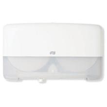 Dispenser toiletpapir Tork jumbo mini T2 twin Hvid product photo